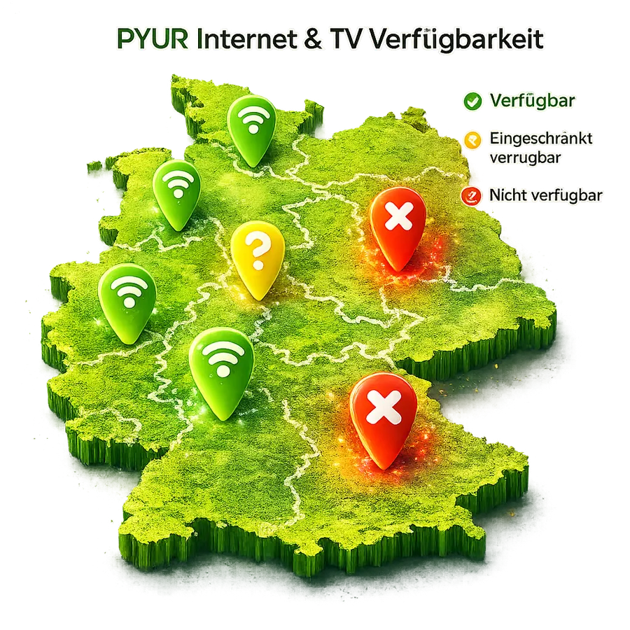 PYUR Internet & TV Verfügbarkeit